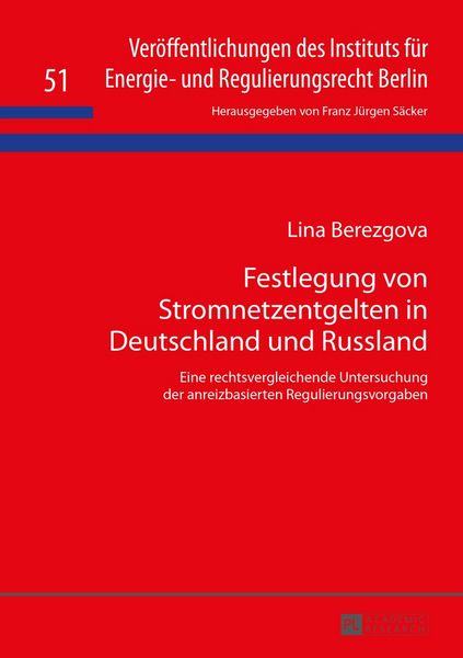 Produktbild: Festlegung von Stromnetzentgelten in Deutschland und Russland