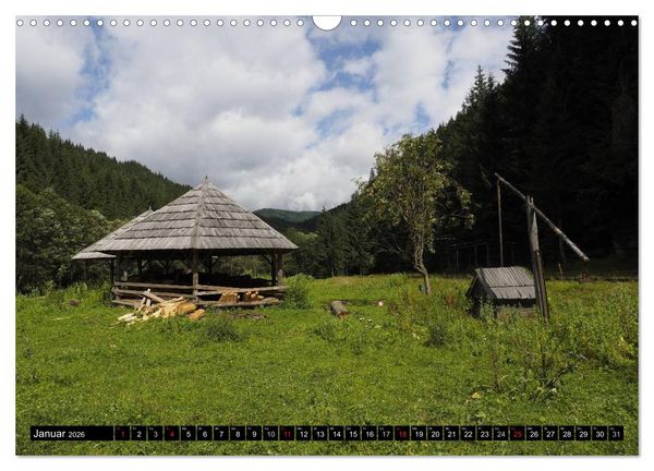Produktbild: Entlang der Wassertalbahn - Auf schmaler Spur im Norden Rum&auml;niens (Wandkalender 2026 DIN A3 quer), CALVENDO Monatskalender