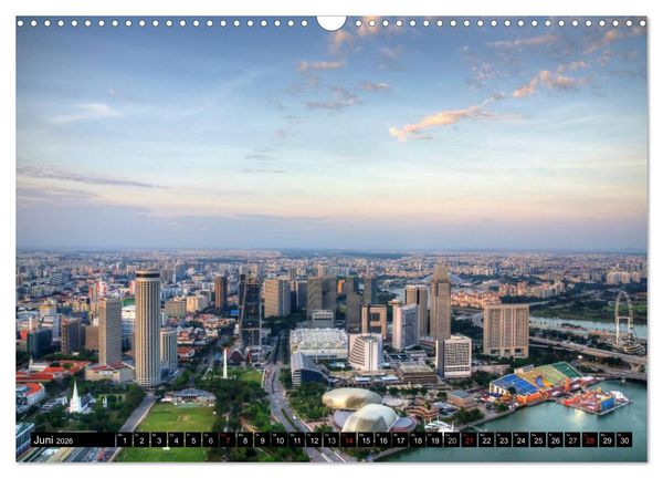 Produktbild: Singapur - Einzigartige Skylines (Wandkalender 2026 DIN A3 quer), CALVENDO Monatskalender