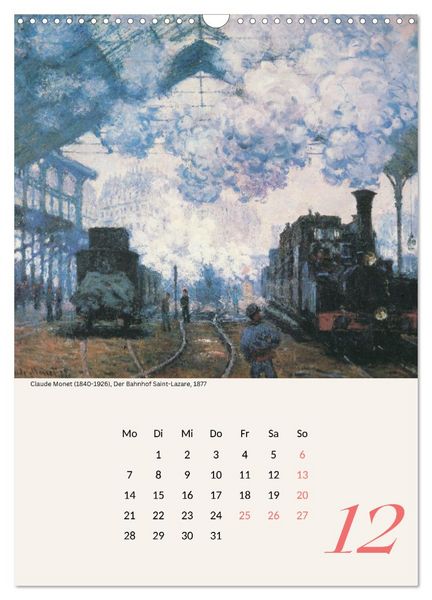 Produktbild: Claude Monet Impressionen 2026 (Wandkalender 2026 DIN A3 hoch), CALVENDO Monatskalender