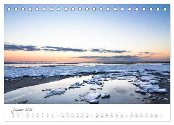 Produktbild: Amrum - Eine farbenfrohe Insellandschaft (Tischkalender 2026 DIN A5 quer), CALVENDO Monatskalender