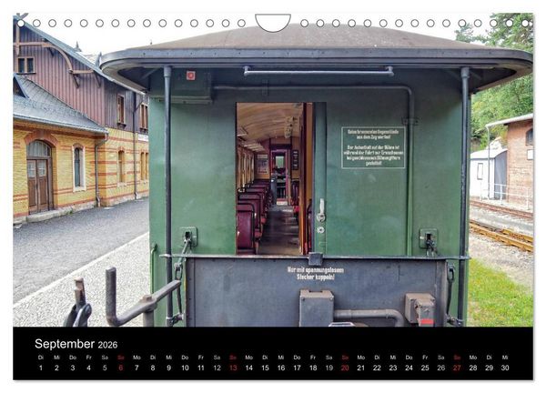 Produktbild: Ein Jahr mit der Schmalspurbahn aus Zittau (Wandkalender 2026 DIN A4 quer), CALVENDO Monatskalender