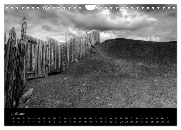 Produktbild: Objekte in schwarz weiss (Wandkalender 2026 DIN A4 quer), CALVENDO Monatskalender