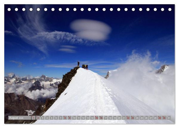 Produktbild: Schweizer Berggipfel (Tischkalender 2026 DIN A5 quer), CALVENDO Monatskalender