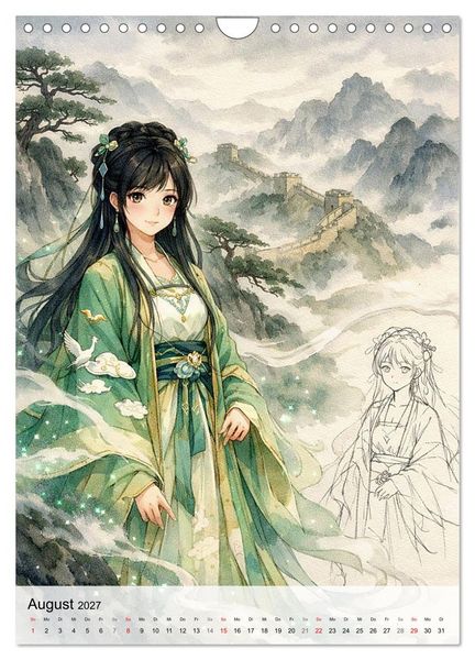Produktbild: Anime Weltreise (Wandkalender 2027 DIN A4 hoch), CALVENDO Monatskalender