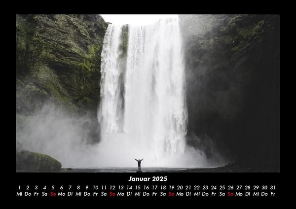 Produktbild: Wasserf&auml;lle 2025 Fotokalender DIN A3