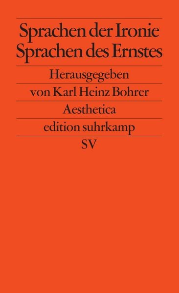 Produktbild: Sprachen der Ironie &ndash; Sprachen des Ernstes
