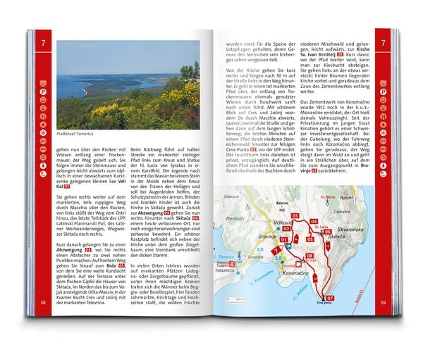 Produktbild: KOMPASS Wanderf&uuml;hrer Istrien mit Kvarner-Bucht, Krk, Rab, Cres und Losinj, 55 Touren