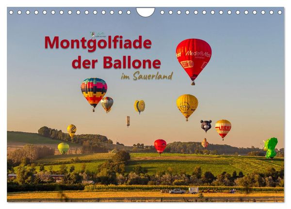 Montgolfiade der Ballone im Sauerland (Wandkalender 2025 DIN A4 quer), CALVENDO Monatskalender