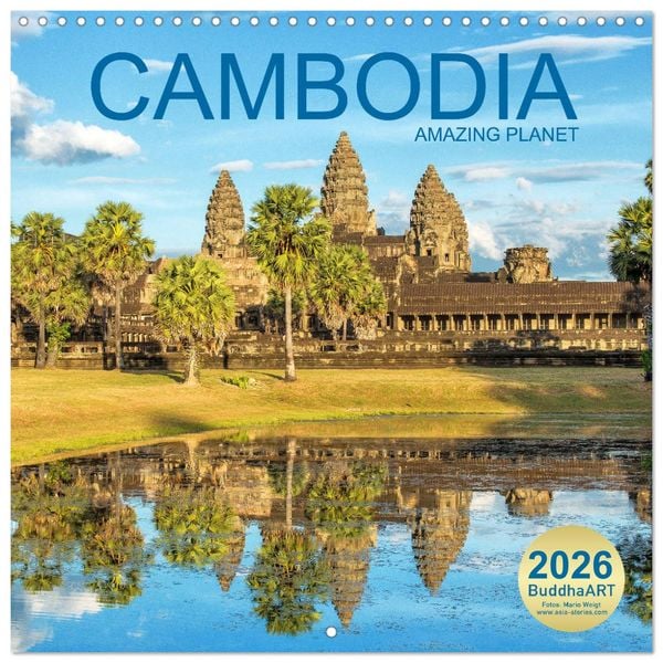 Produktbild: CAMBODIA Amazing Planet (Wall Calendar 2026 12 &times; 12 Inch) CALVENDO 12 Month Wall Calendar