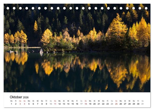 Produktbild: BERGSEEN Schweizer Alpen (Tischkalender 2026 DIN A5 quer), CALVENDO Monatskalender