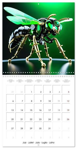 Produktbild: Mechanical Insects (Wall Calendar 2026 12 &times; 12 Inch) CALVENDO 12 Month Wall Calendar