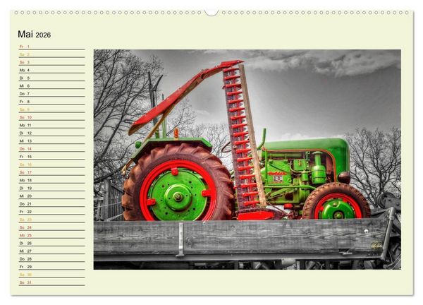 Produktbild: Traktoren - Oldtimer (hochwertiger Premium Wandkalender 2026 DIN A2 quer), Kunstdruck in Hochglanz