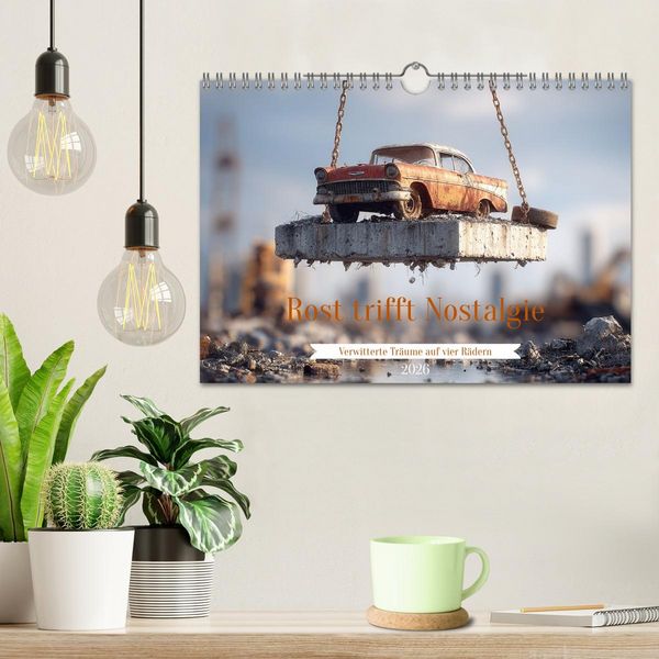 Produktbild: Rost trifft Nostalgie (Wandkalender 2026 DIN A4 quer), CALVENDO Monatskalender