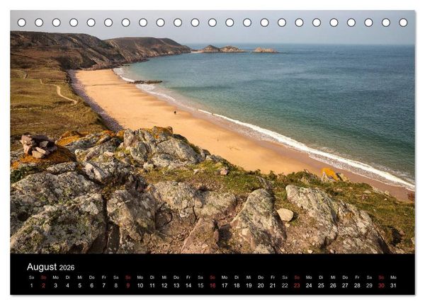 Produktbild: Bretagne entlang der K&uuml;ste (Tischkalender 2026 DIN A5 quer), CALVENDO Monatskalender