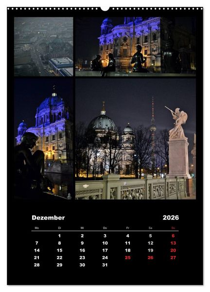 Produktbild: BERLIN / vertikal (Wandkalender 2026 DIN A2 hoch), CALVENDO Monatskalender