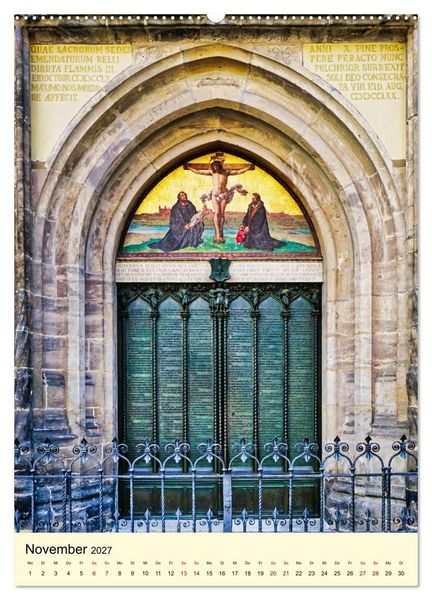 Produktbild: Luthergedenkst&auml;tten in Eisleben und Wittenberg (hochwertiger Premium Wandkalender 2027 DIN A2 hoch), Kunstdruck in Hochglanz