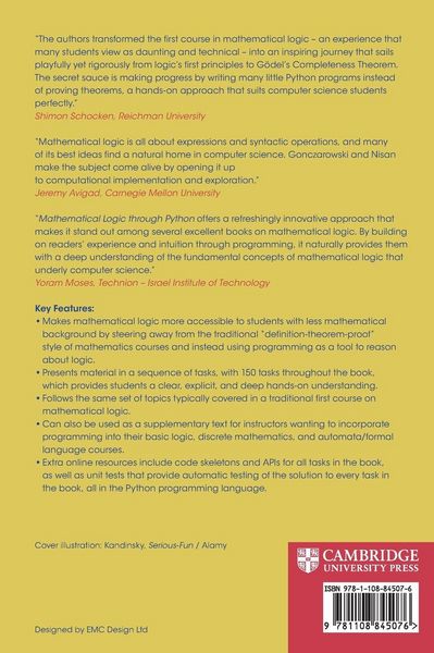 Produktbild: Mathematical Logic through Python