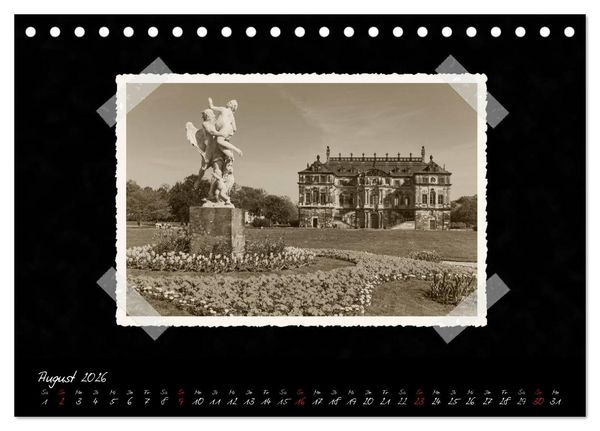 Produktbild: Dresden - Ein Kalender mit Fotografien wie aus einem alten Fotoalbum (Tischkalender 2026 DIN A5 quer), CALVENDO Monatskalender