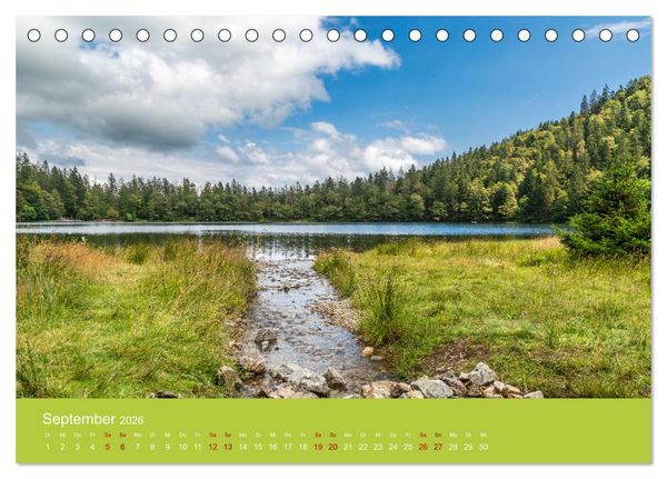 Produktbild: Hochschwarzwald - Traumhafte Landschaften im Schwarzwald (Tischkalender 2026 DIN A5 quer), CALVENDO Monatskalender