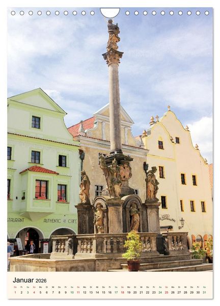 Produktbild: Krumau in Tschechien - Wundersch&ouml;nes Cesky Krumlov (Wandkalender 2026 DIN A4 hoch), CALVENDO Monatskalender