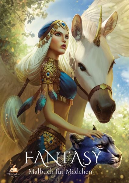 Produktbild: Fantasy &ndash; Malbuch f&uuml;r M&auml;dchen ab 10 Jahren mit 50 handgezeichneten Ausmalmotiven