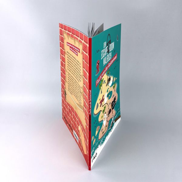 Produktbild: Dein Escape-Room-Malbuch &ndash; Flucht von der Geisterinsel