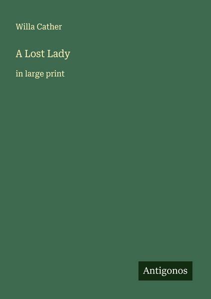 Produktbild: A Lost Lady