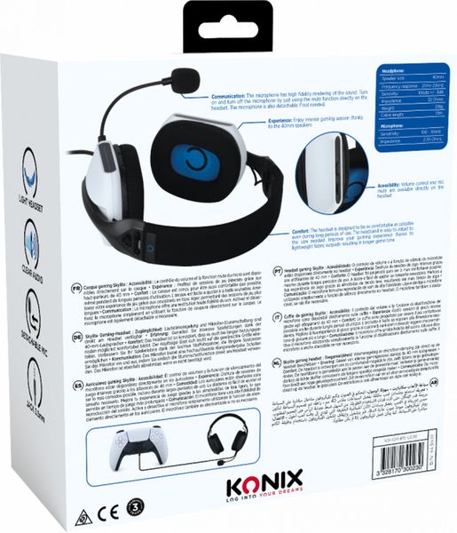 Produktbild: KONIX - Skylite Gaming Headset [PS5]