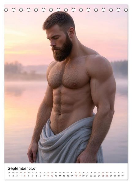Produktbild: Mysthische M&auml;nner Fantasy (Tischkalender 2027 DIN A5 hoch), CALVENDO Monatskalender