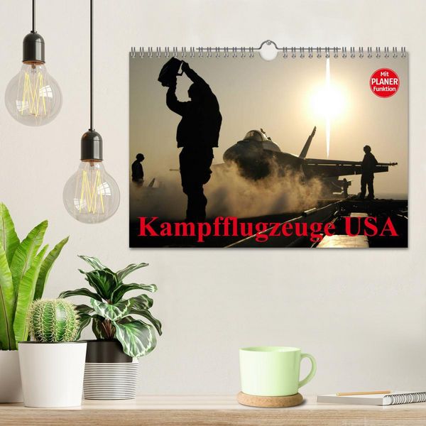 Produktbild: Kampfflugzeuge USA (Wandkalender 2026 DIN A4 quer), CALVENDO Monatskalender