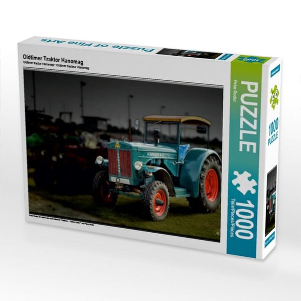 CALVENDO Puzzle Oldtimer Traktor Hanomag | 1000 Teile Lege-Größe 64x48cm Foto-Puzzle für glückliche Stunden