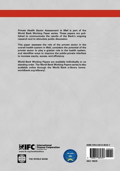 Produktbild: Private Health Sector Assessment in Mali