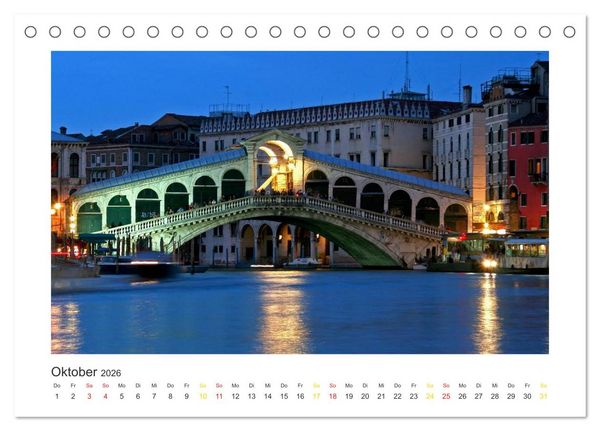 Produktbild: Venedig (Tischkalender 2026 DIN A5 quer), CALVENDO Monatskalender