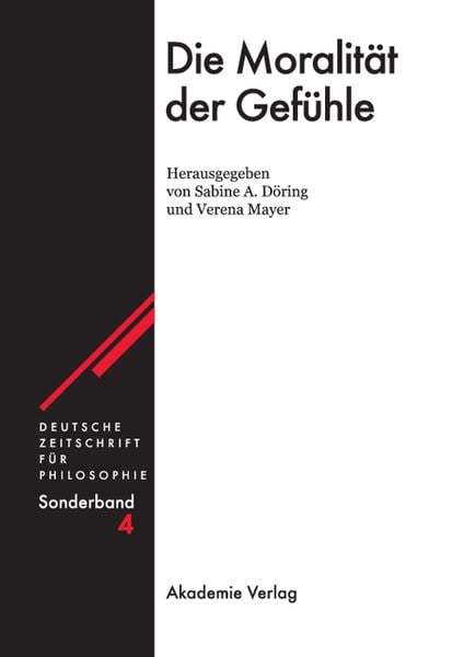 Produktbild: Die Moralit&auml;t der Gef&uuml;hle