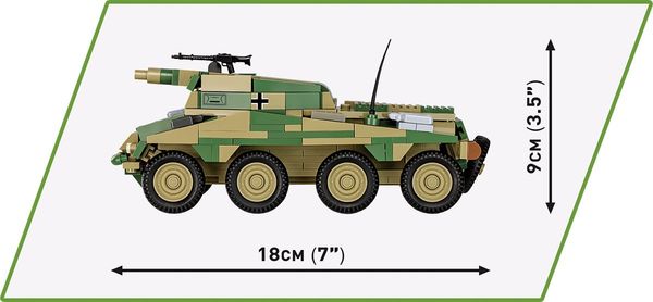 Produktbild: COBI Historical Collection 2288 - Sd. Kfz. 234/3 Stummel, WWII, Panzer, Bausatz, 1:35, 438 Bauteile