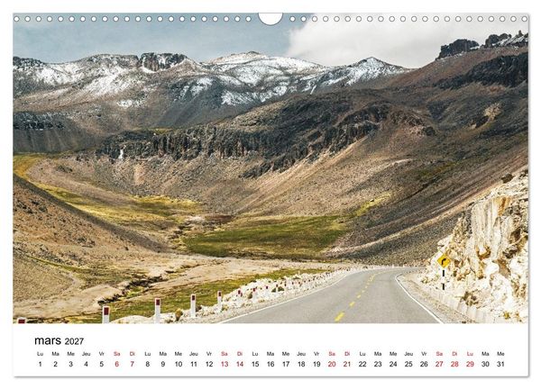 Produktbild: P&eacute;rou Les couleurs de la nature (Calendrier mural 2027 DIN A3 vertical), CALVENDO calendrier mensuel