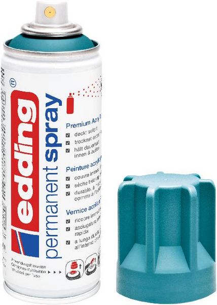 Produktbild: 5200 Permanent Spray, petrol matt, 200ml Premium Acryllack