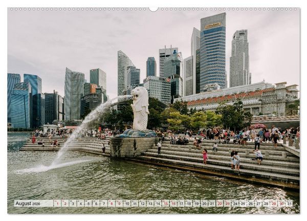 Produktbild: Singapur entdecken (hochwertiger Premium Wandkalender 2026 DIN A2 quer), Kunstdruck in Hochglanz