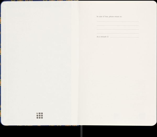 Produktbild: Moleskine Silk Kalender, undatiert, 12 Monate, w&ouml;chentlich, large/A5, fester Einband, blau