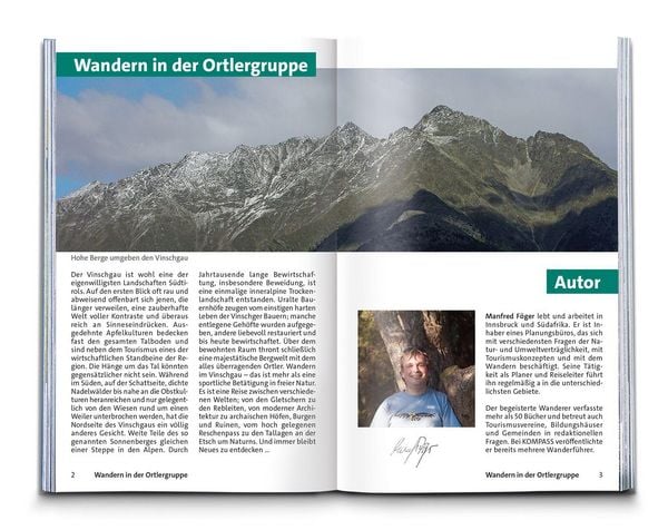 Produktbild: KOMPASS Wanderf&uuml;hrer Ortlergruppe und Vinschgau, 60 Touren mit Extra-Tourenkarte