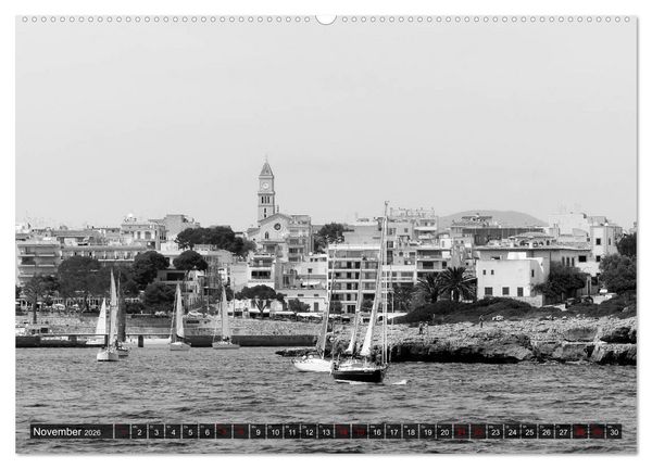 Produktbild: Mallorca monochrom (Wandkalender 2026 DIN A2 quer), CALVENDO Monatskalender