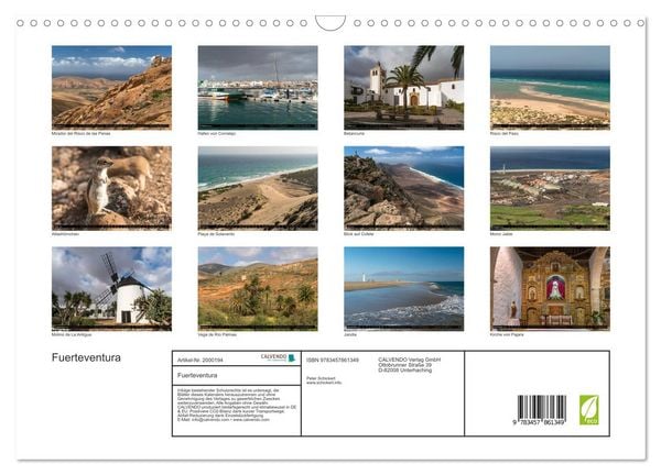 Produktbild: Fuerteventura (Wandkalender 2026 DIN A3 quer), CALVENDO Monatskalender