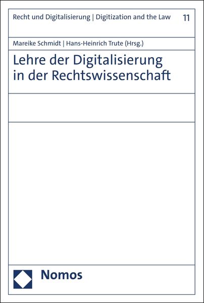 Produktbild: Lehre der Digitalisierung in der Rechtswissenschaft