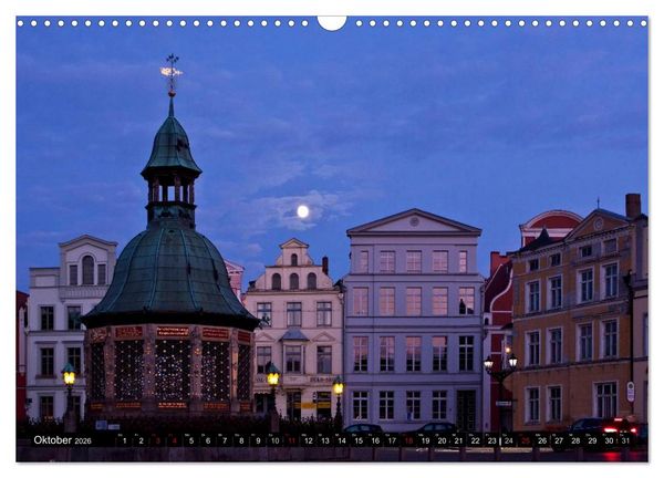 Produktbild: Deutsche Hansest&auml;dte - L&uuml;beck Wismar Rostock Stralsund (Wandkalender 2026 DIN A3 quer), CALVENDO Monatskalender