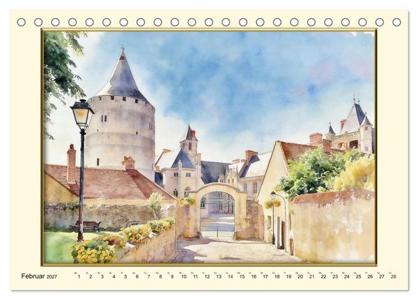 Produktbild: M&auml;rchenschl&ouml;sser an der Loire (Tischkalender 2027 DIN A5 quer), CALVENDO Monatskalender