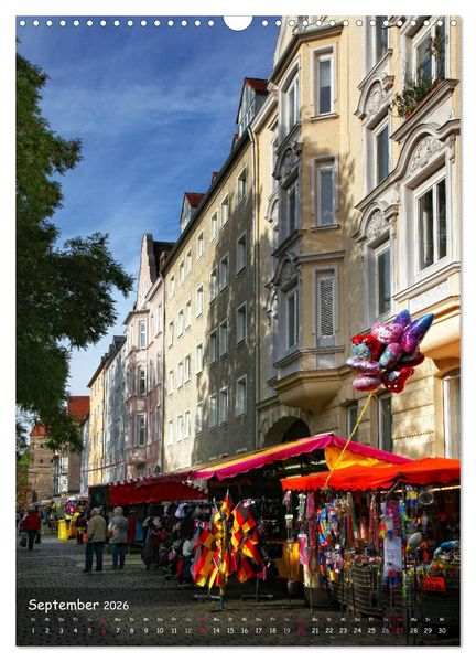 Produktbild: Schwabenmetropole Augsburg (Wandkalender 2026 DIN A3 hoch), CALVENDO Monatskalender
