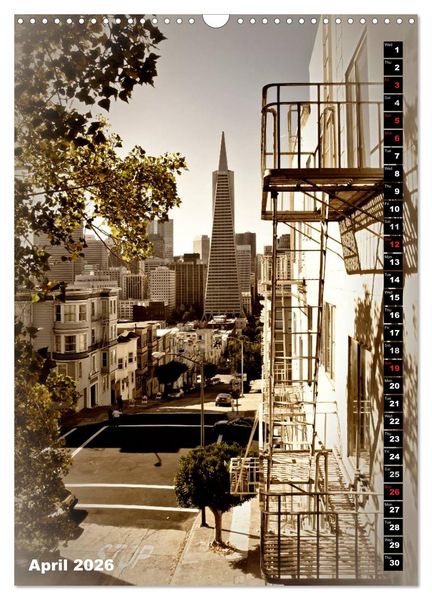 Produktbild: Lovely Town SAN FRANCISCO (Wall Calendar 2026 DIN A3 portrait), CALVENDO 12 Month Wall Calendar