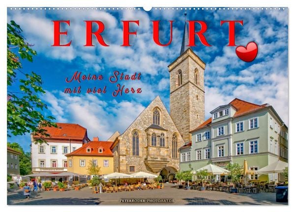 Produktbild: Erfurt - meine Stadt mit viel Herz (Wandkalender 2026 DIN A2 quer), CALVENDO Monatskalender