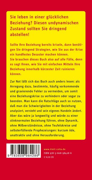 Produktbild: Wie ruiniere ich meine Beziehung - aber endg&uuml;ltig